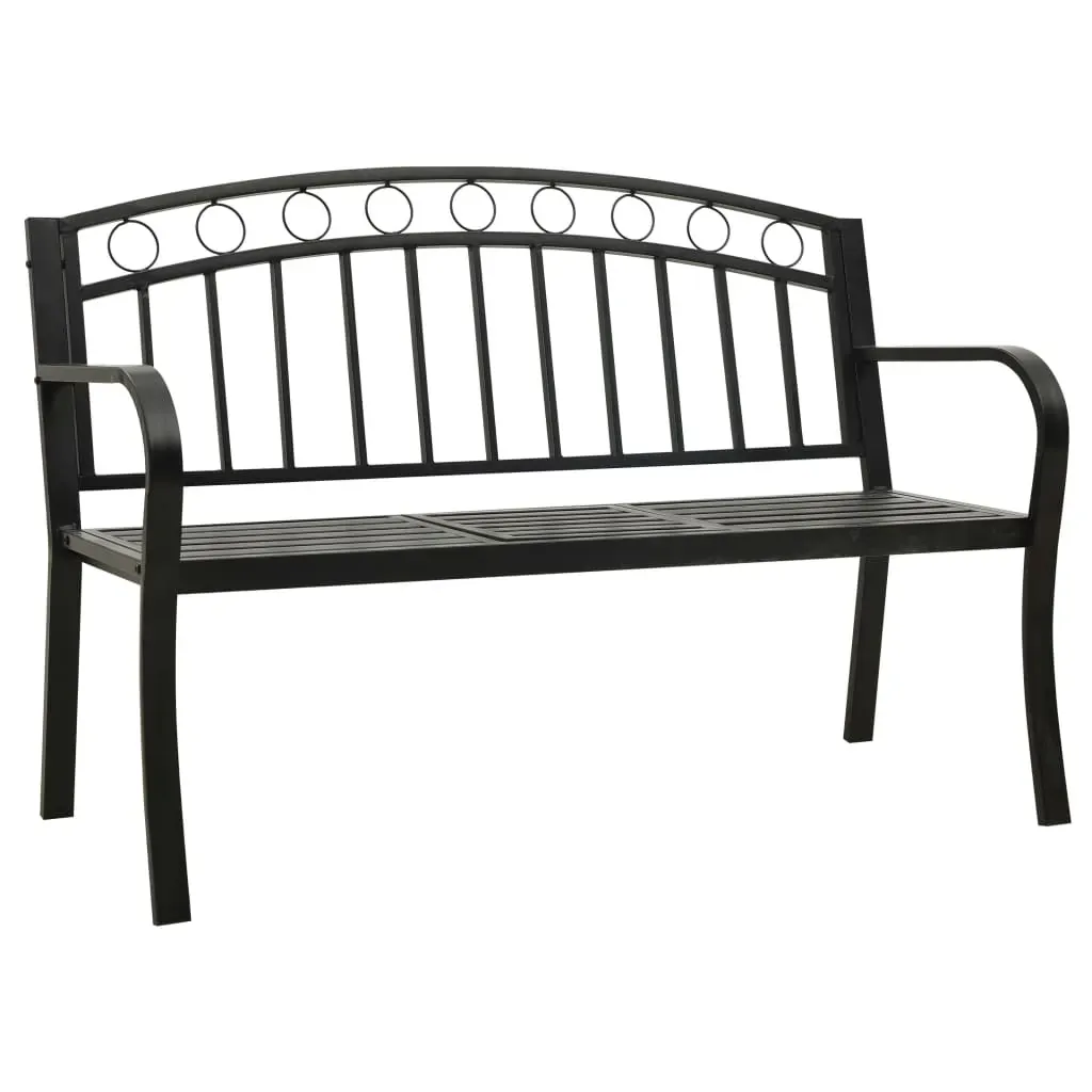 Garden Bench with Table 120 cm Steel Price