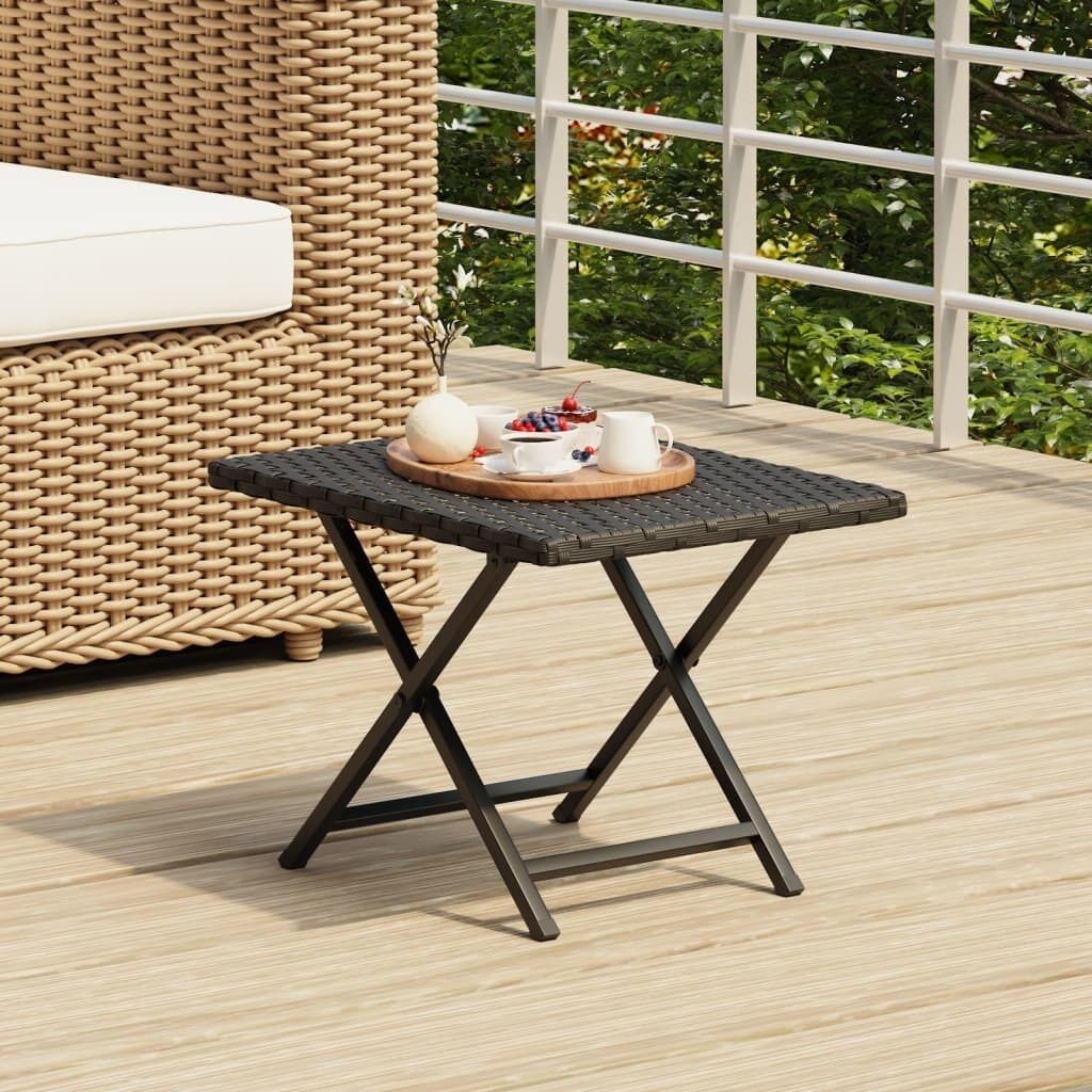Folding Table 45x35x32 cm Poly Rattan Price