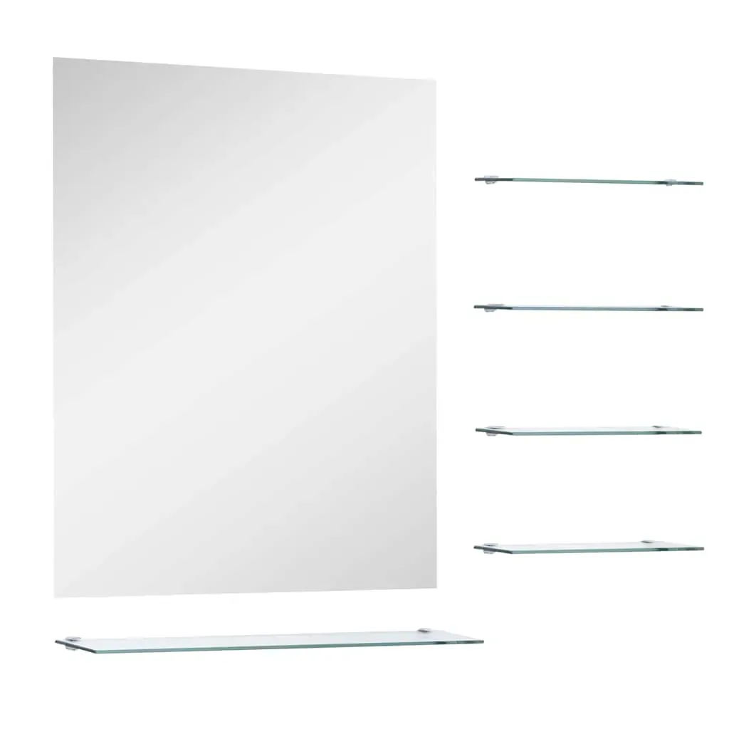 Wall Mirror with Shelf Tempered Glass Price