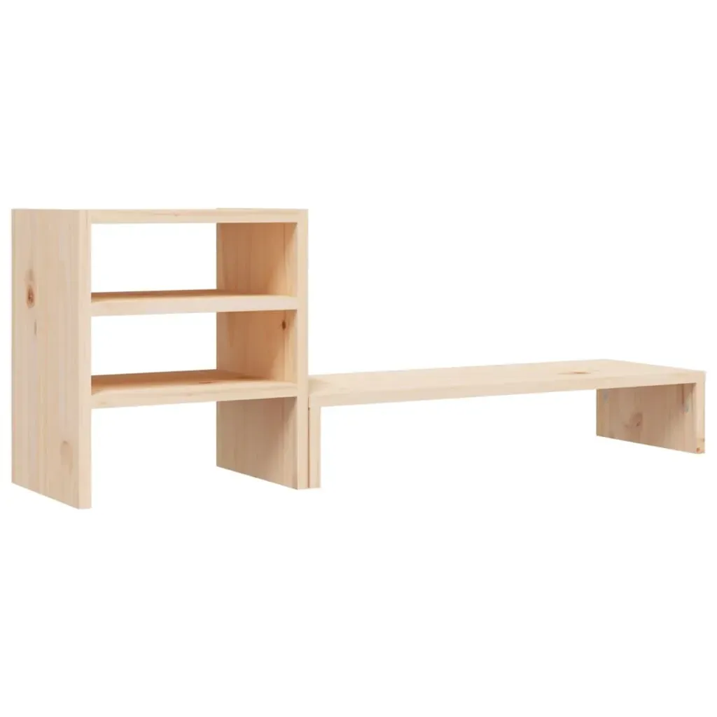 Monitor Stand 81x20x30 cm Solid Pine Wood Price
