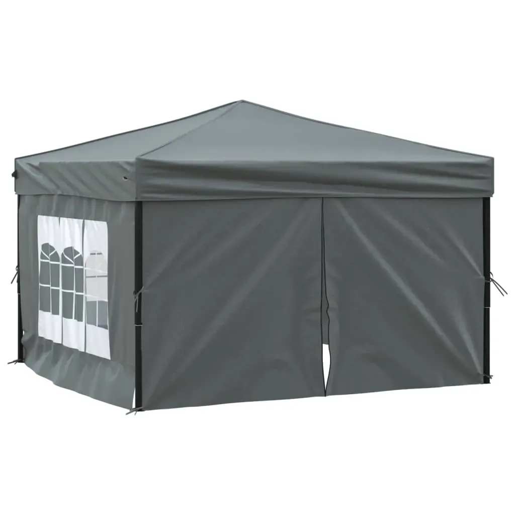 Folding Party Tent with Sidewalls Anthracite Price