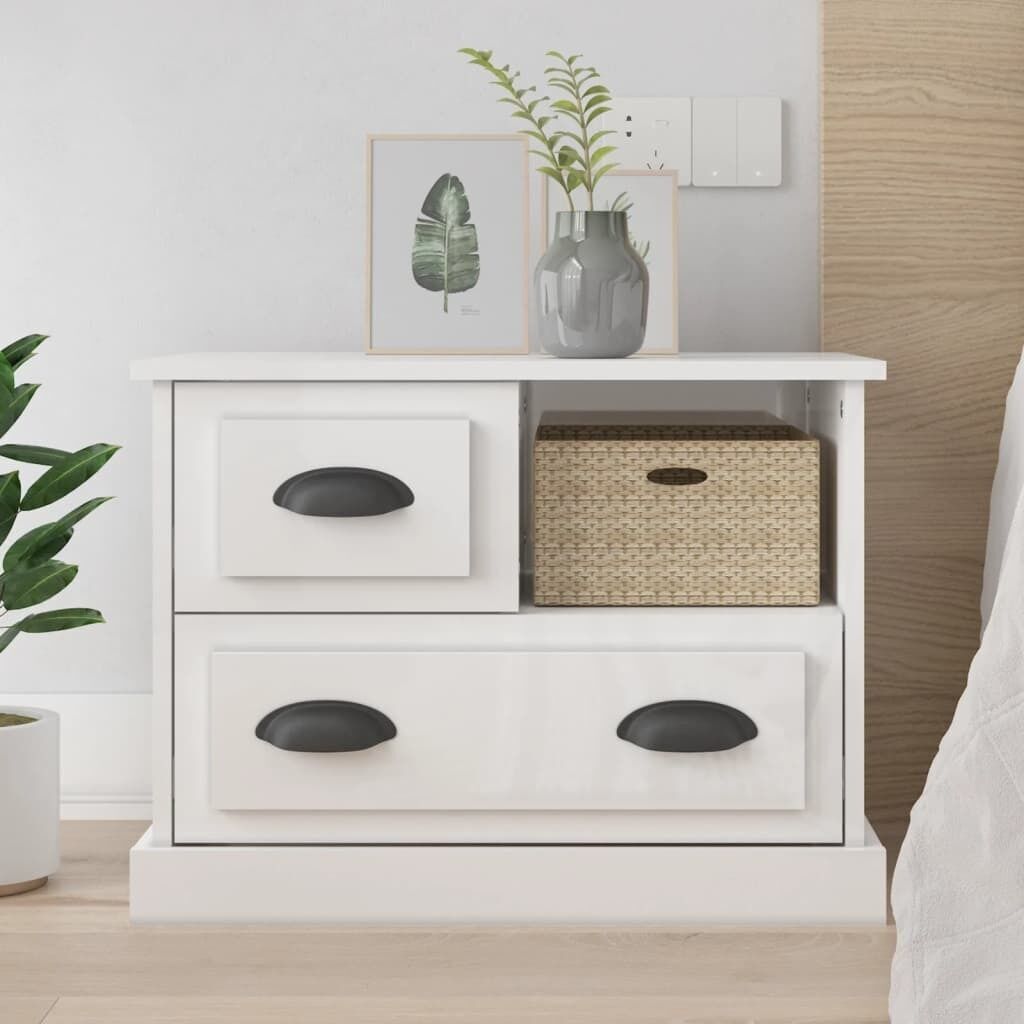 Bedside Cabinet Black 60x39x45 cm Price