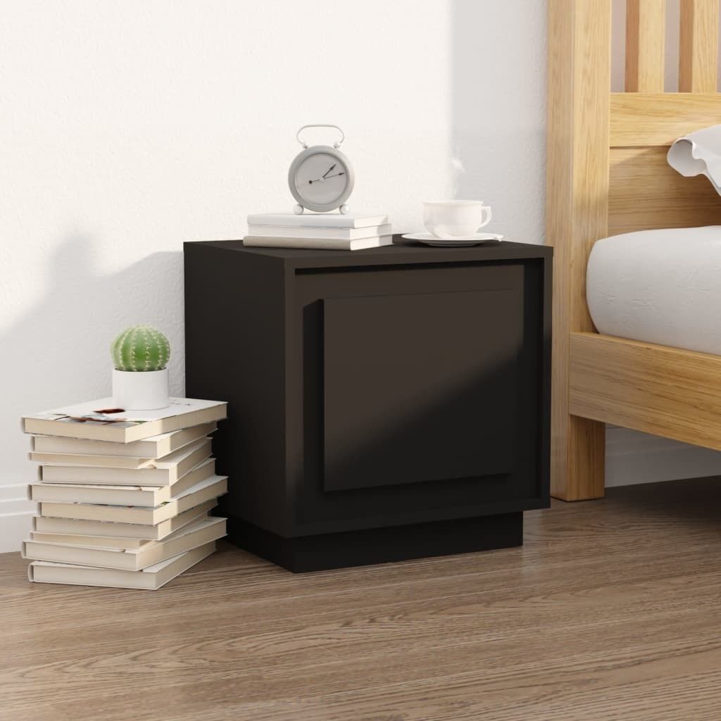 Bedside Cabinet White 44x35x45 cm Engineered Wood Price