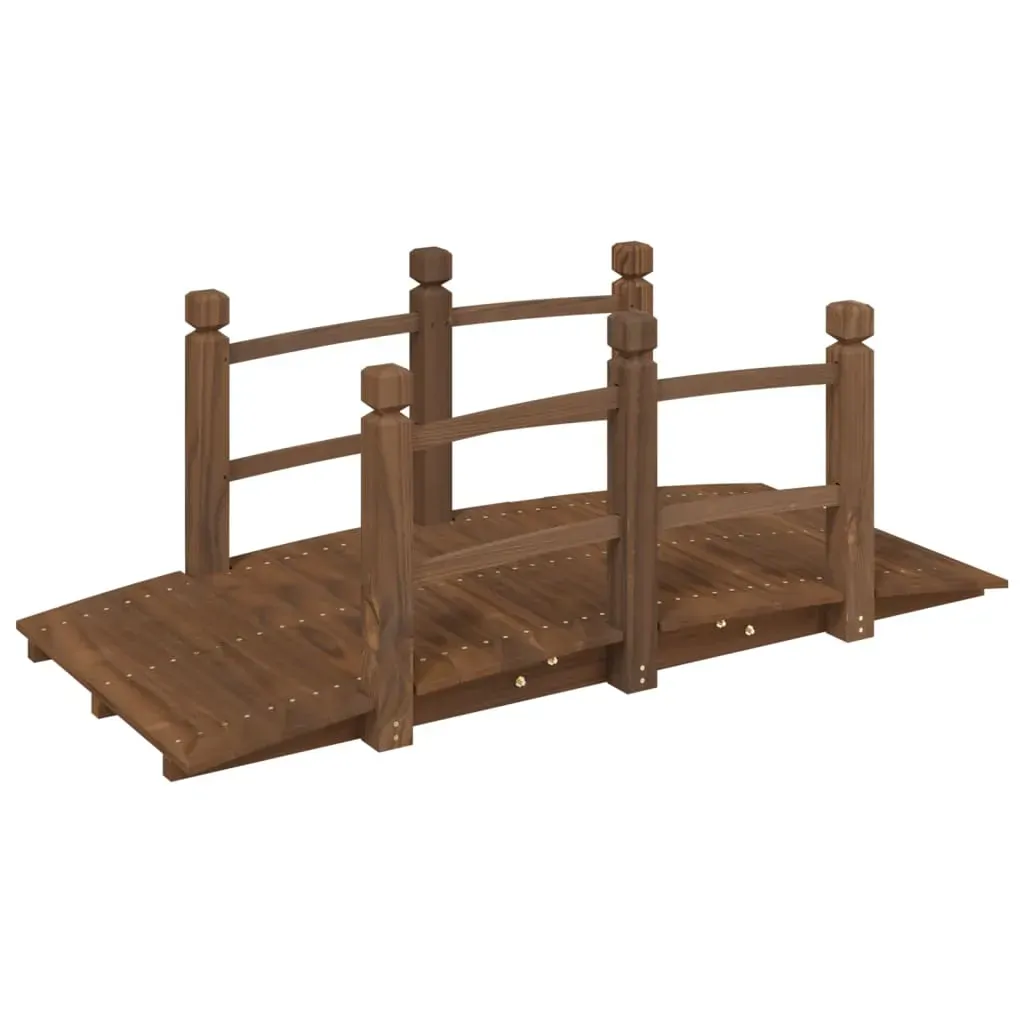 Garden Bridge With Railings 150x67x56cm Solid Wood Spruce Price