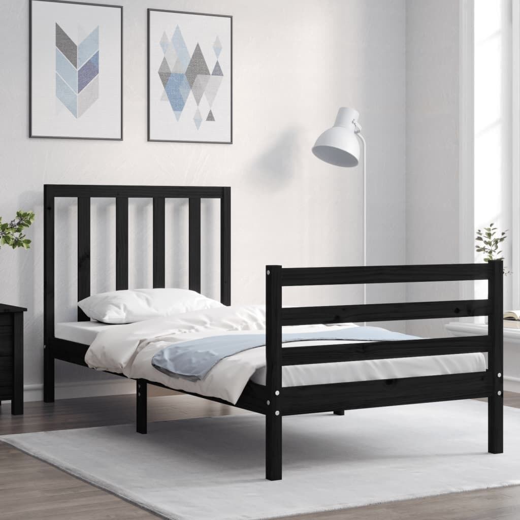 Bed Frame with Headboard Solid Wood Price