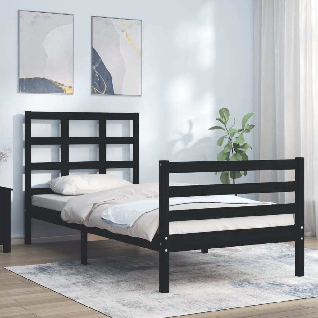 Bed Frame with Headboard Solid Wood Price