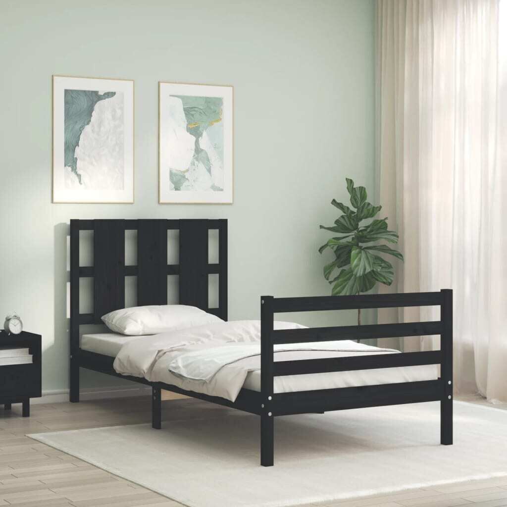 Bed Frame with Headboard Solid Wood Price