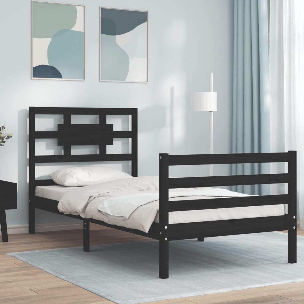 Bed Frame with Headboard Solid Wood Price