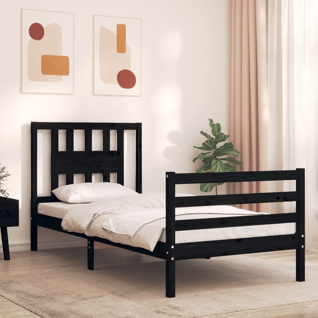 Bed Frame with Headboard Solid Wood Price