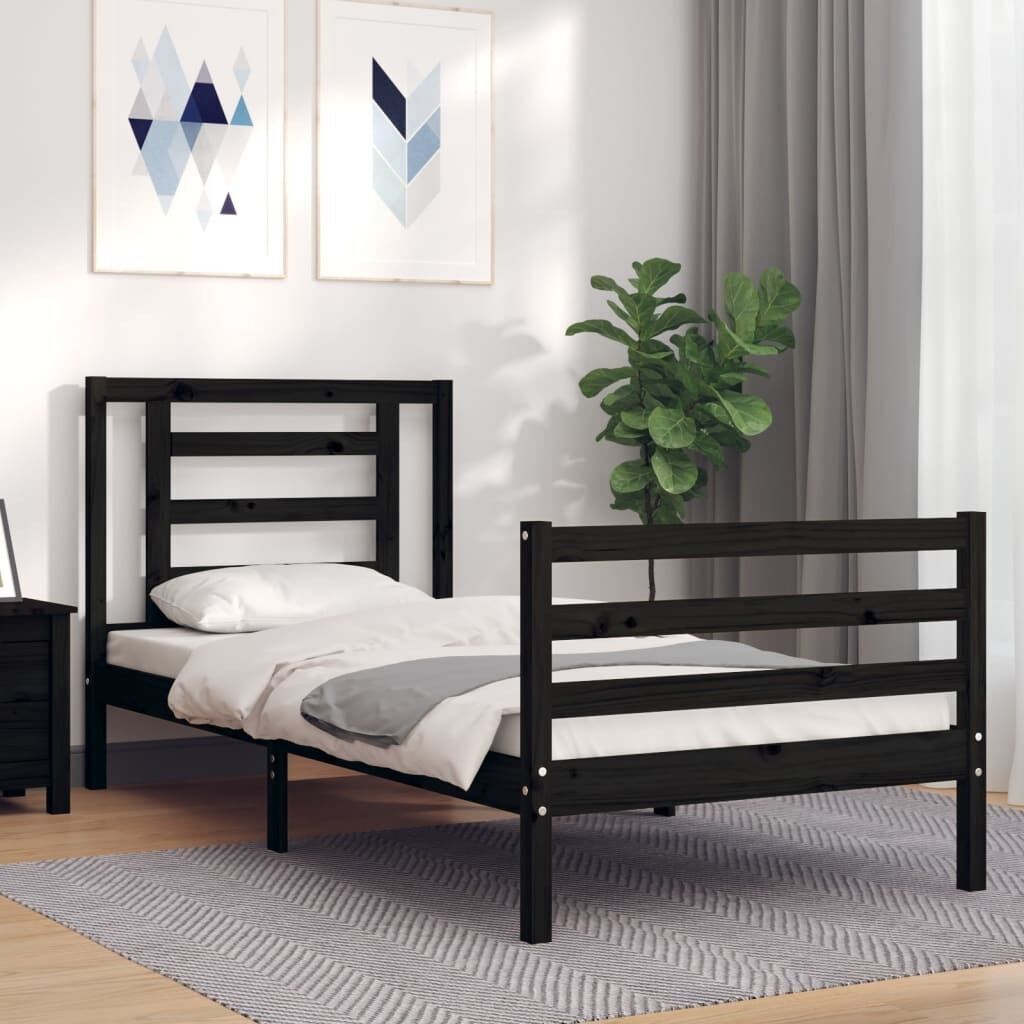 Bed Frame with Headboard Solid Wood Price