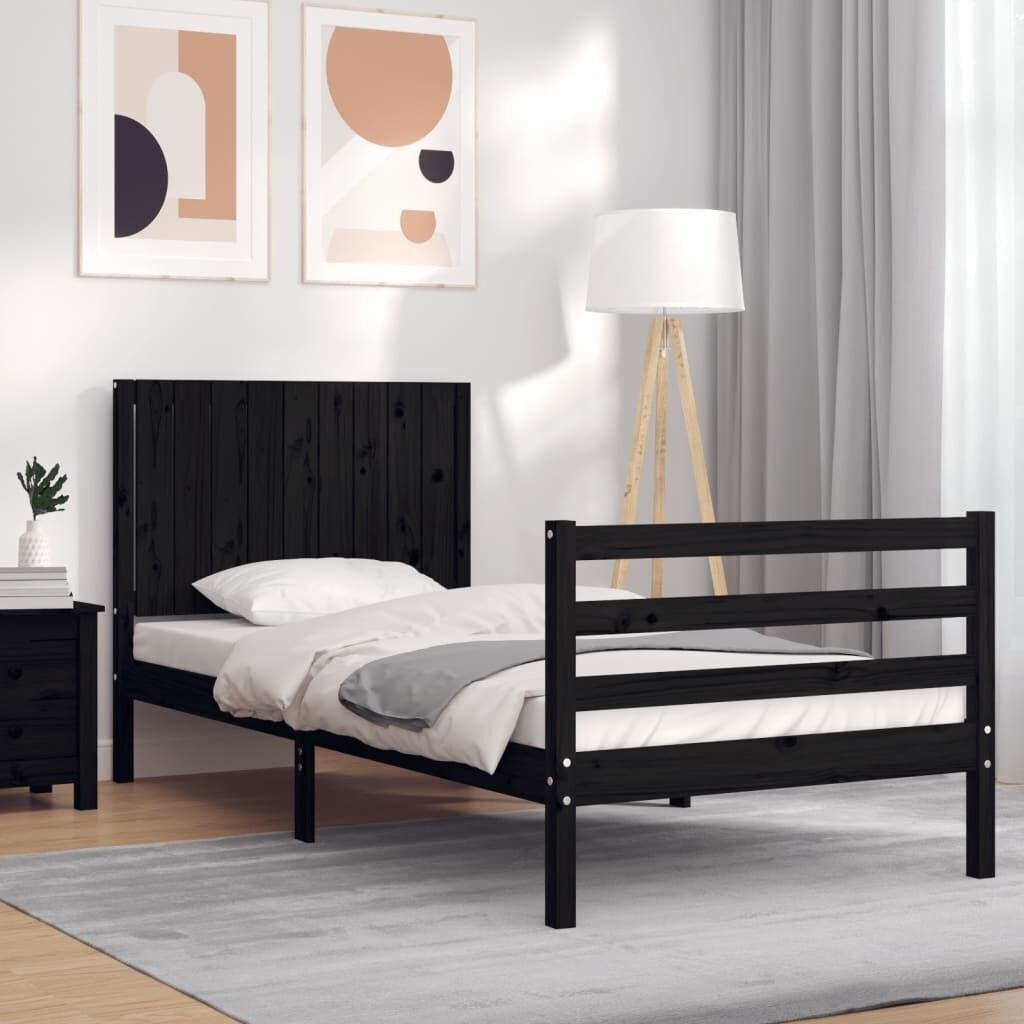 Bed Frame with Headboard Solid Wood Price