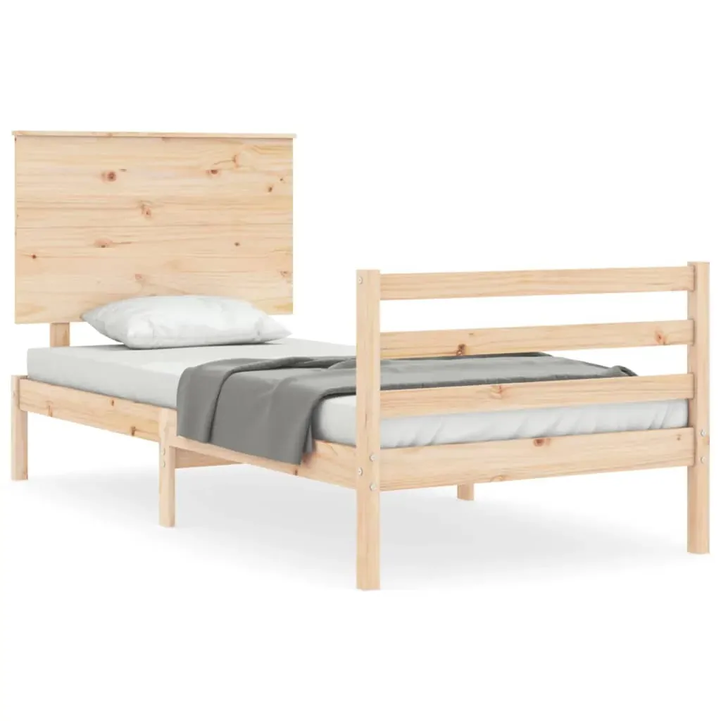 Bed Frame with Headboard Solid Wood Price