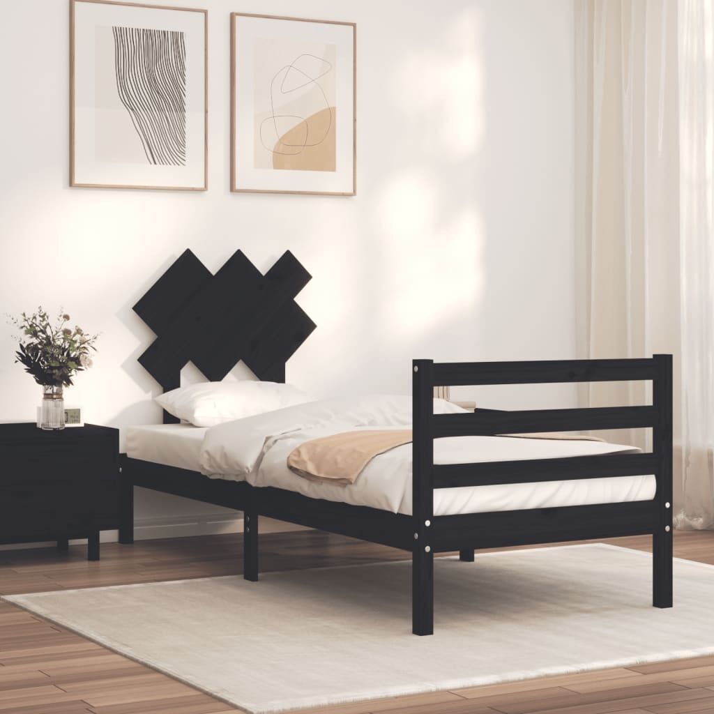 Bed Frame with Headboard Solid Wood Price
