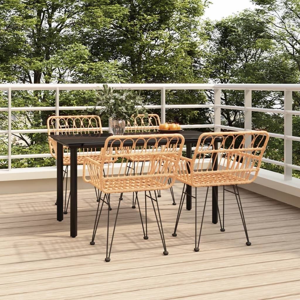 Garden Dining Set Poly Rattan Price