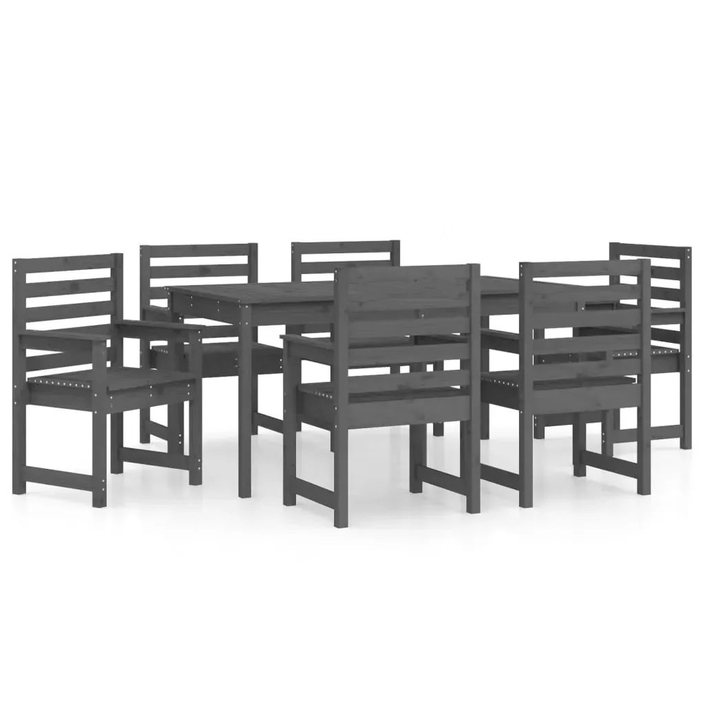 7 Piece Garden Dining Set Solid Pine Wood Price
