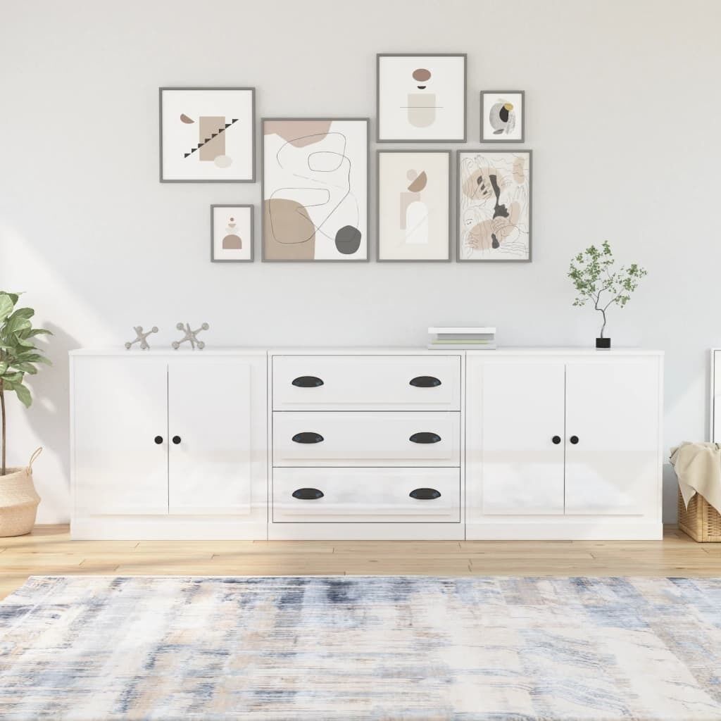 Sideboards 3 pcs Engineered Wood Price
