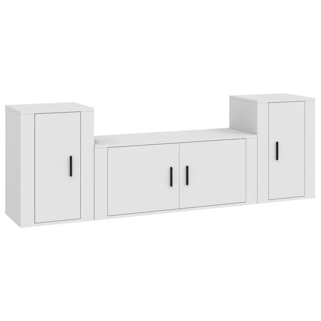 3 Piece TV Cabinet Set Engineered Wood Price