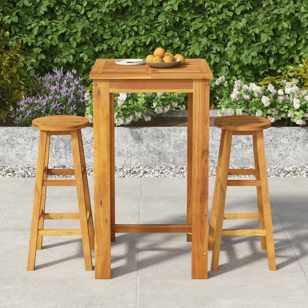 Garden Dining Set Solid Wood Acacia Price