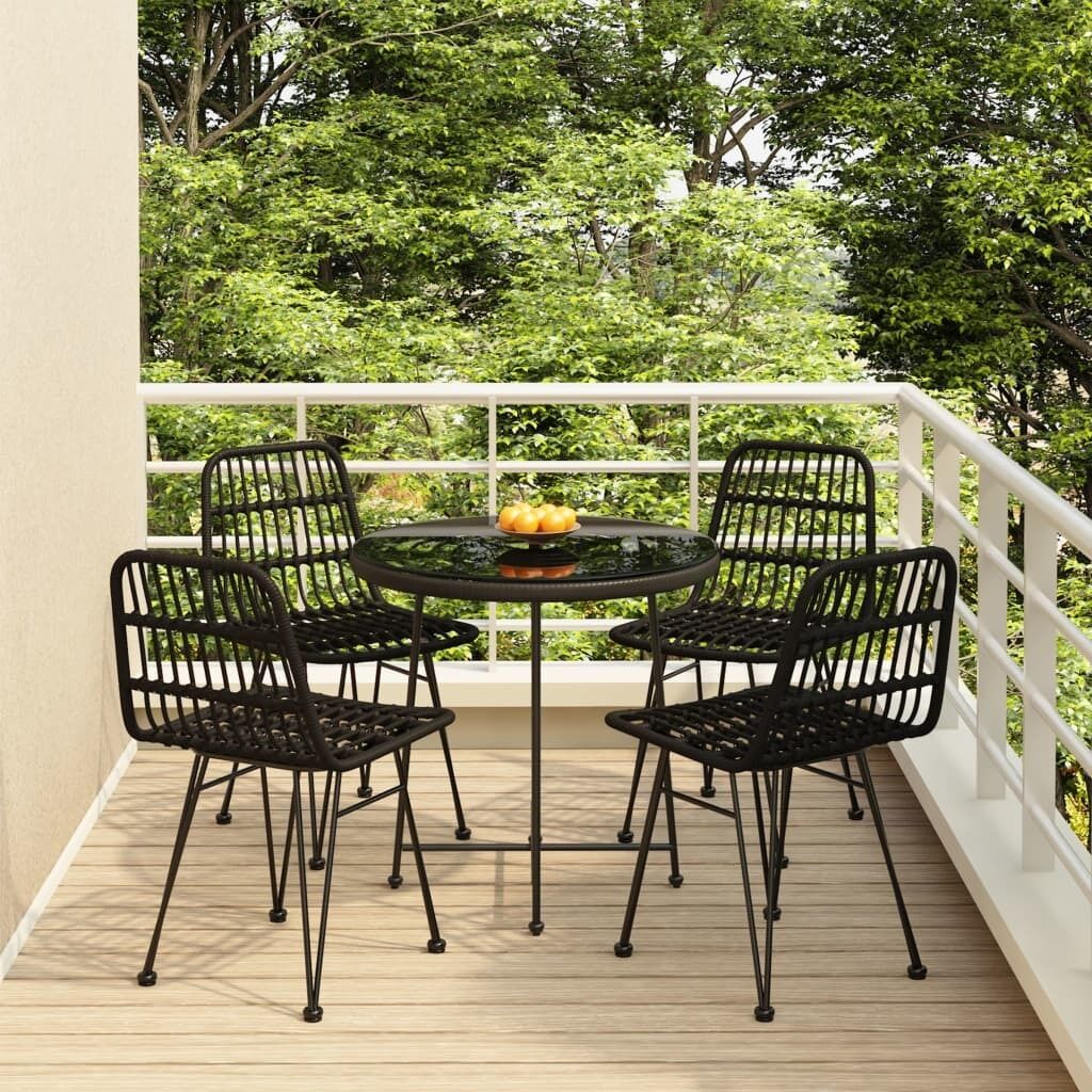 5 Piece Garden Dining Set Poly Rattan Price