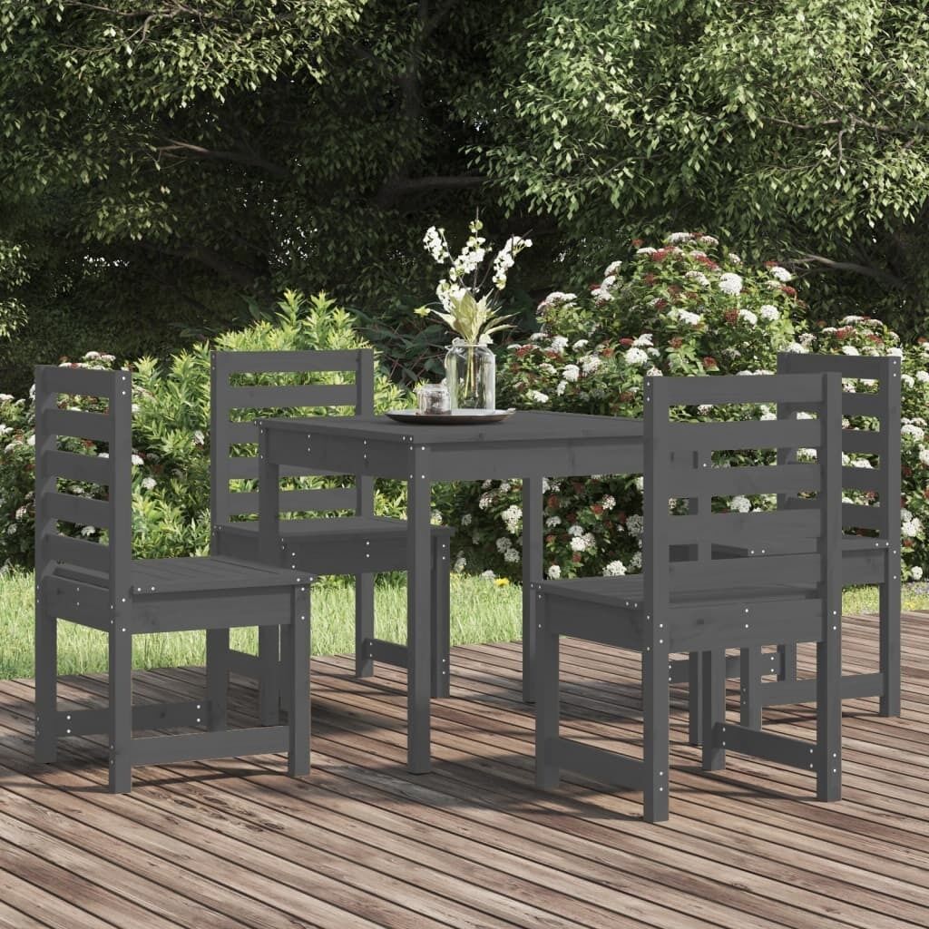 5 Piece Garden Dining Set Solid Pine Wood Price