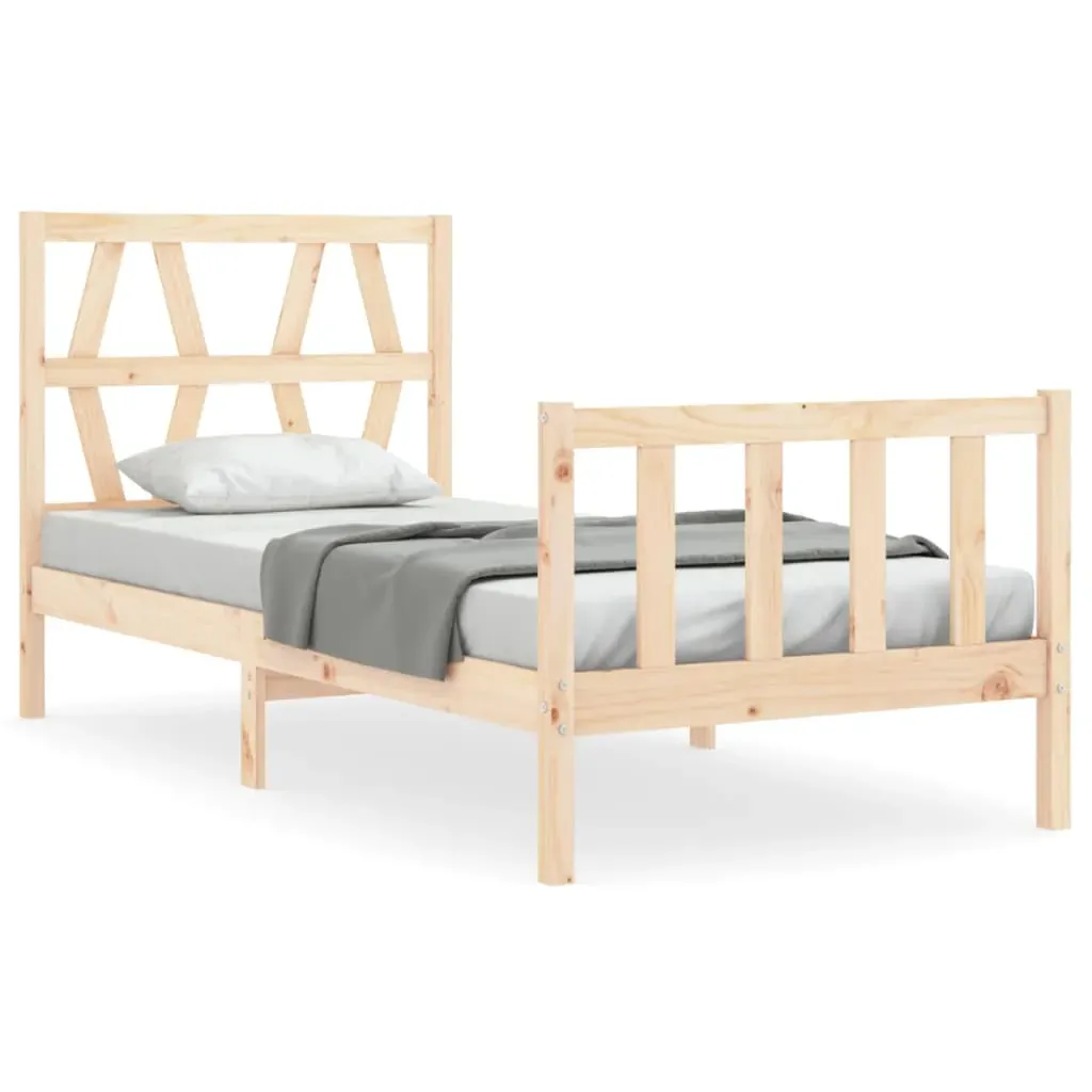 Bed Frame with Headboard Solid Wood Price