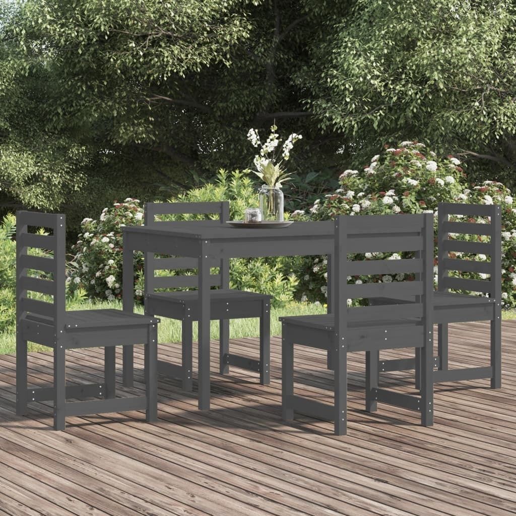 5 Piece Garden Dining Set Solid Pine Wood Price
