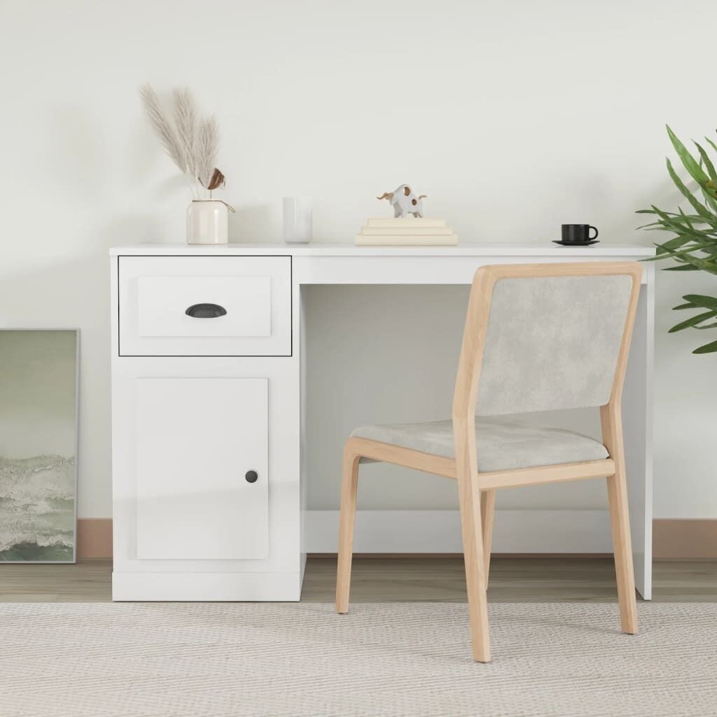 Desk with Drawer 115x50x75 cm Engineered Wood Price