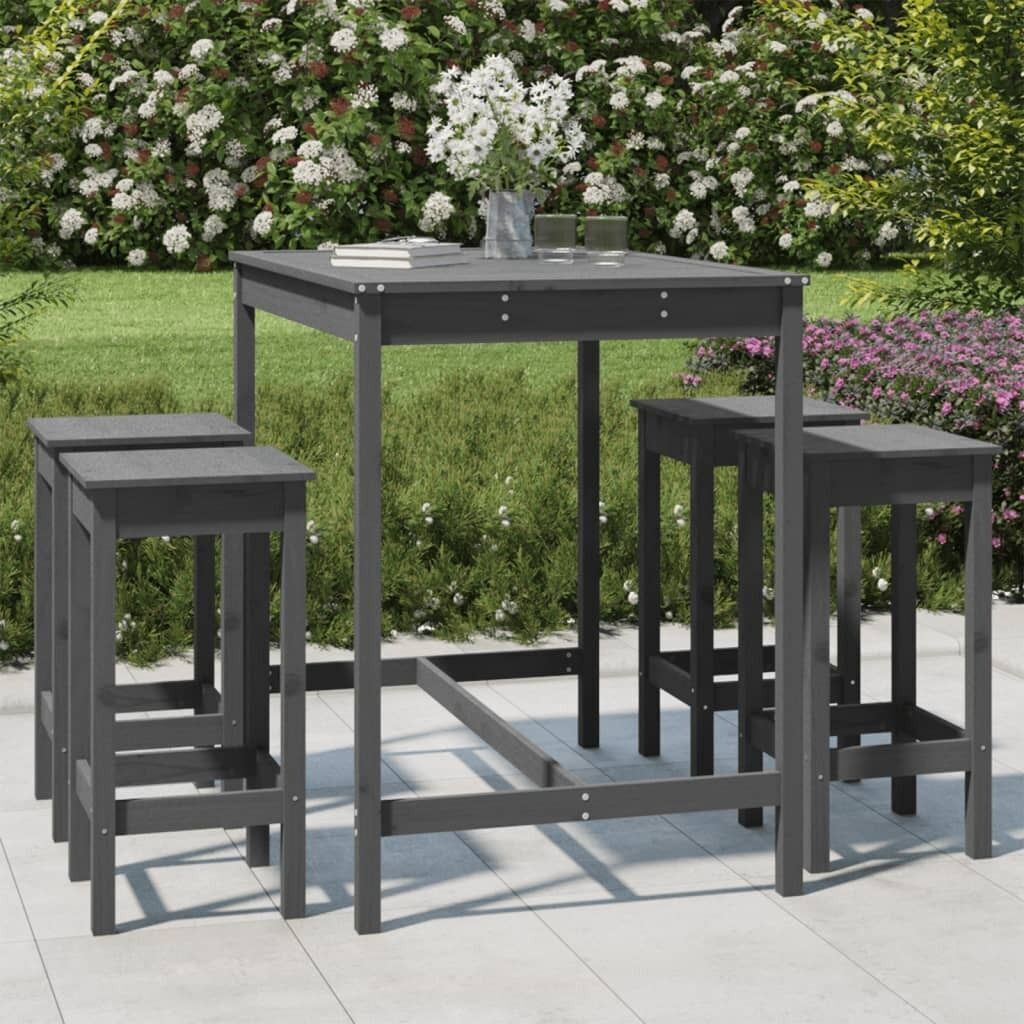 5 Piece Garden Bar Set Solid Pine Wood Price