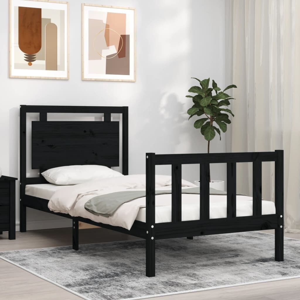 Bed Frame with Headboard Solid Wood Price