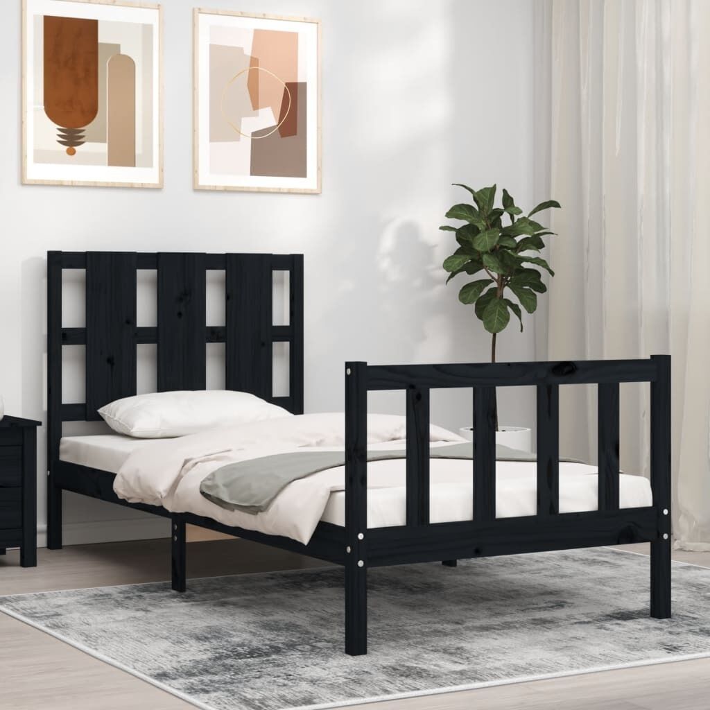 Bed Frame with Headboard Solid Wood Price