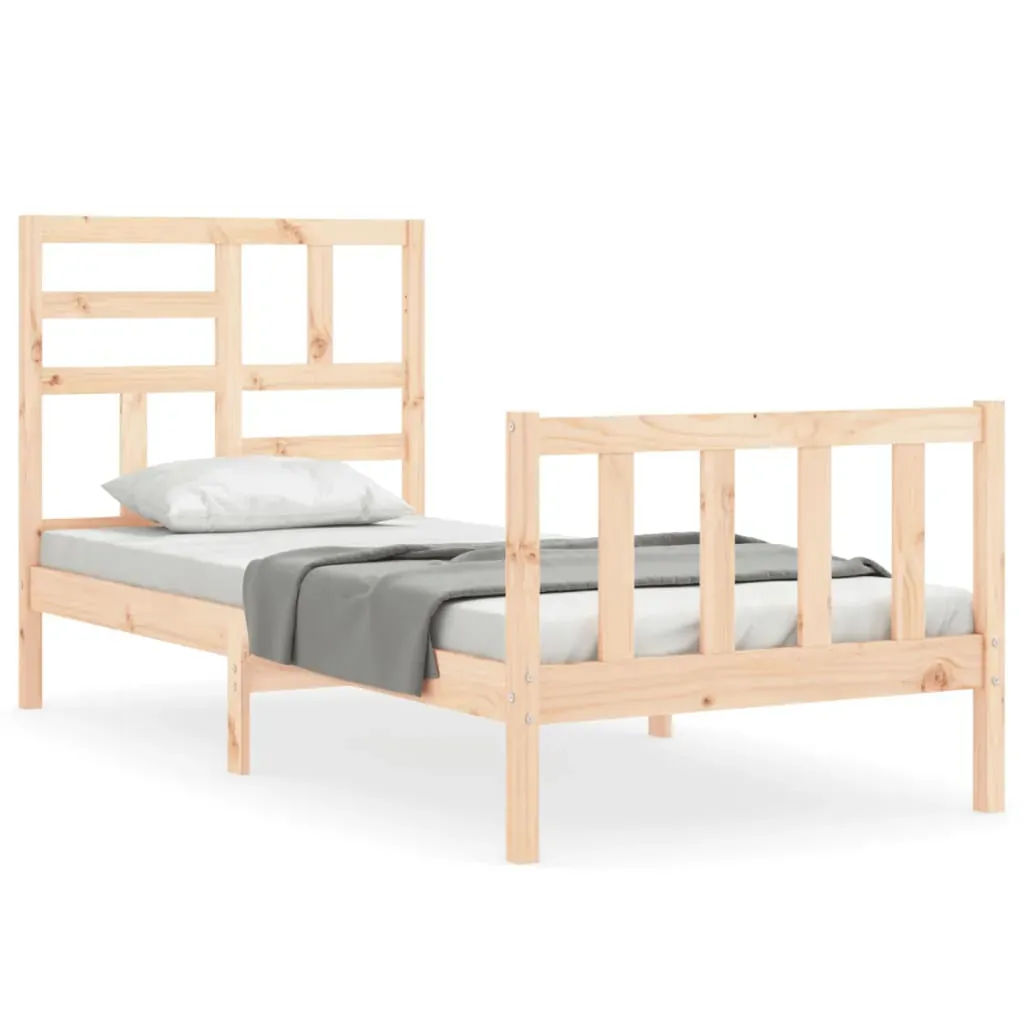 Bed Frame with Headboard Solid Wood Price