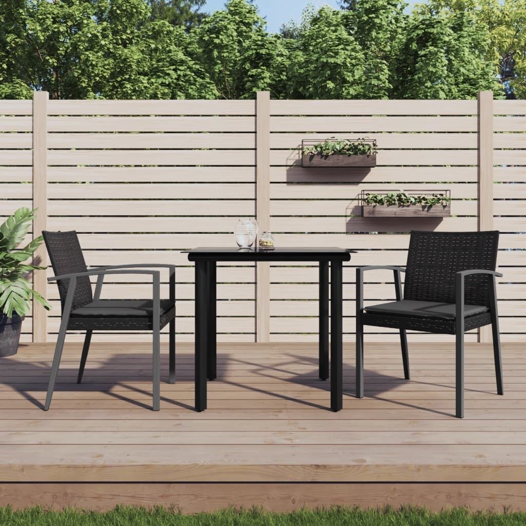 Garden Dining Set with Cushions Poly Rattan and Steel Price
