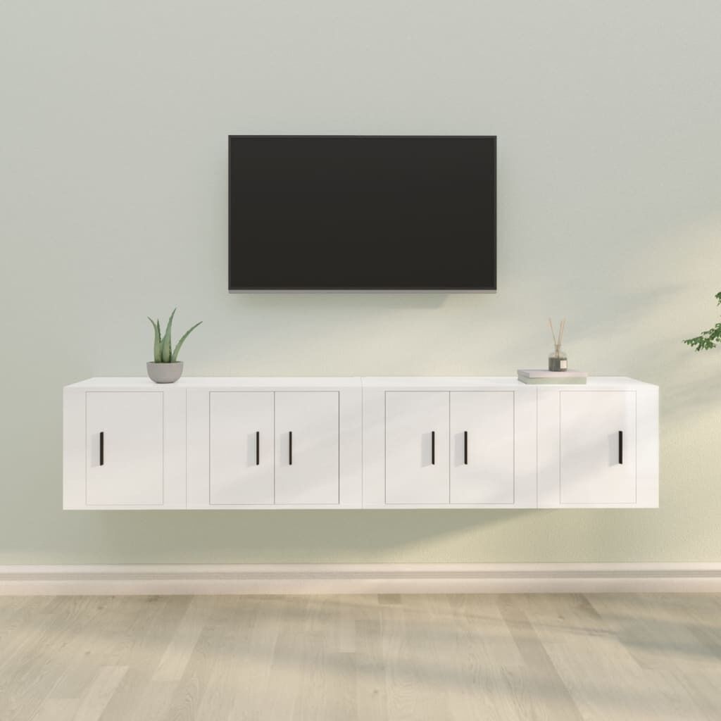 4 Piece TV Cabinet Set Engineered Wood Price