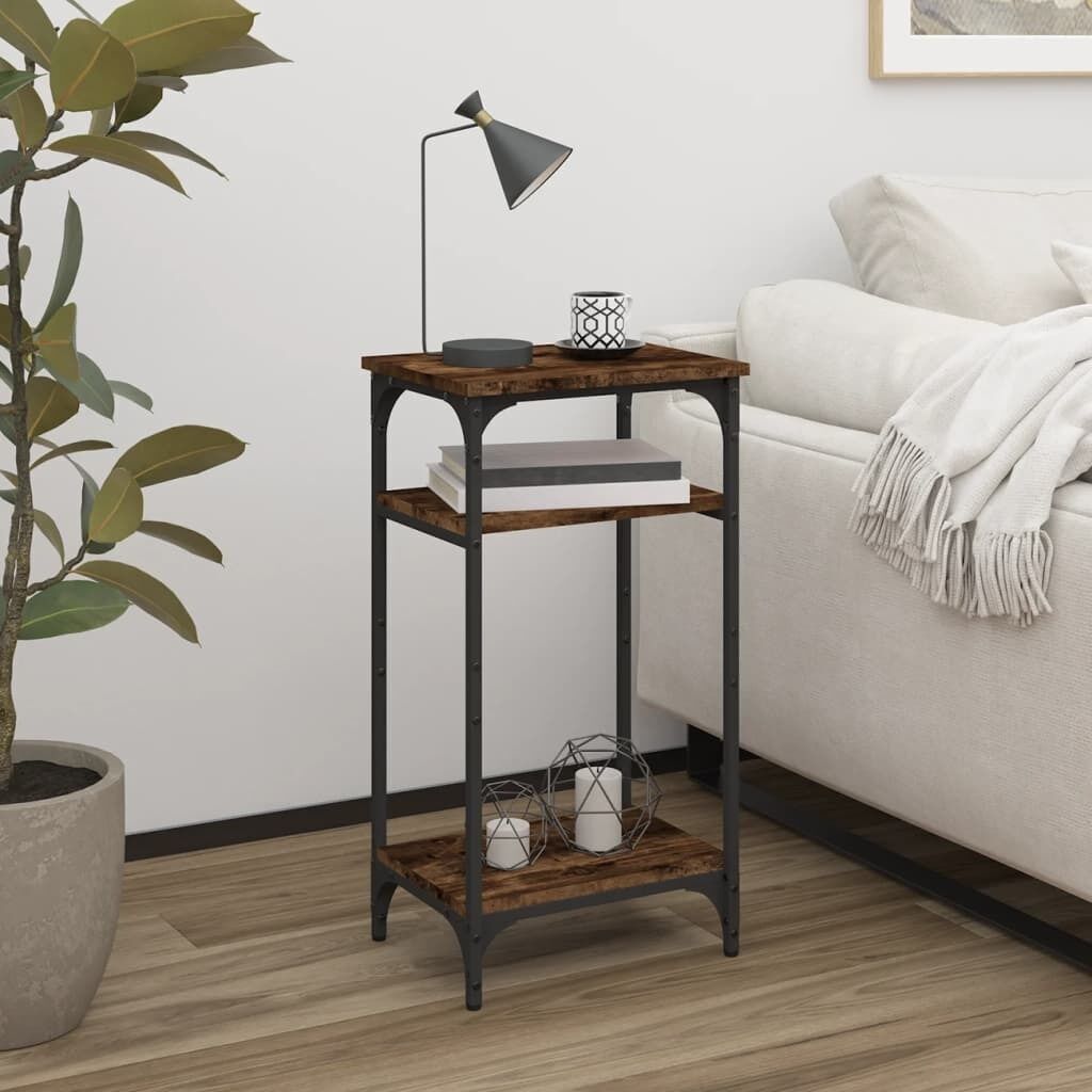 Side Table Black 40x30x75 cm Engineered Wood Price
