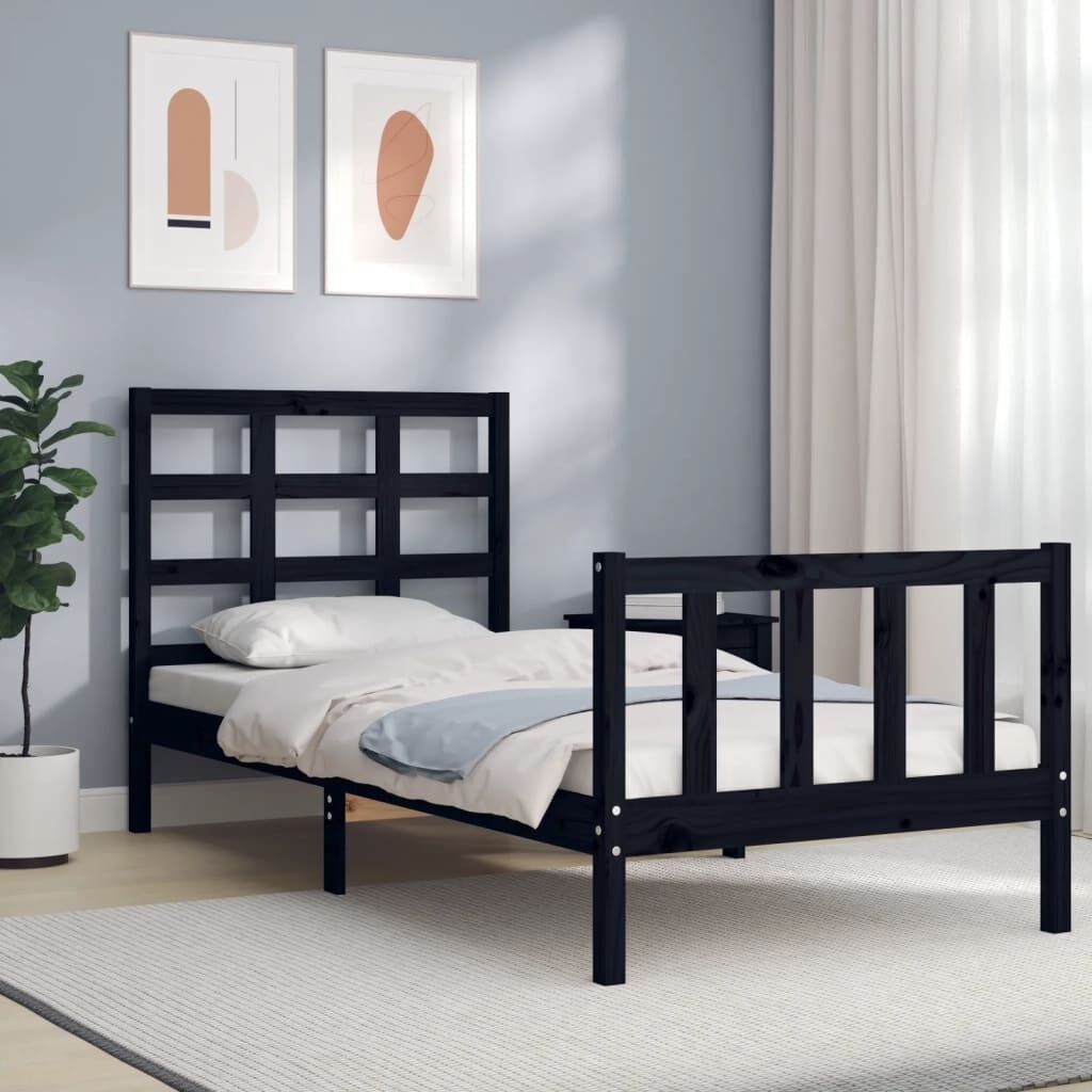 Bed Frame with Headboard Solid Wood Price