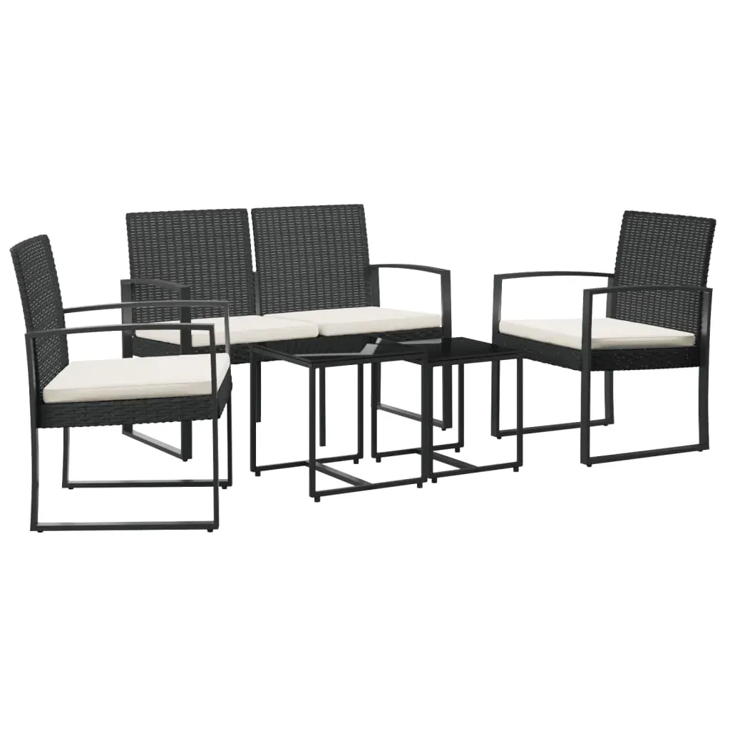 5 piece Garden Dining Set with Cushions PP Rattan Price