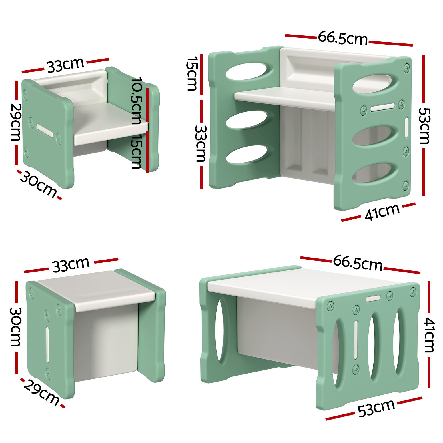 3PCS Kids Table and Chairs Set HDPE Price