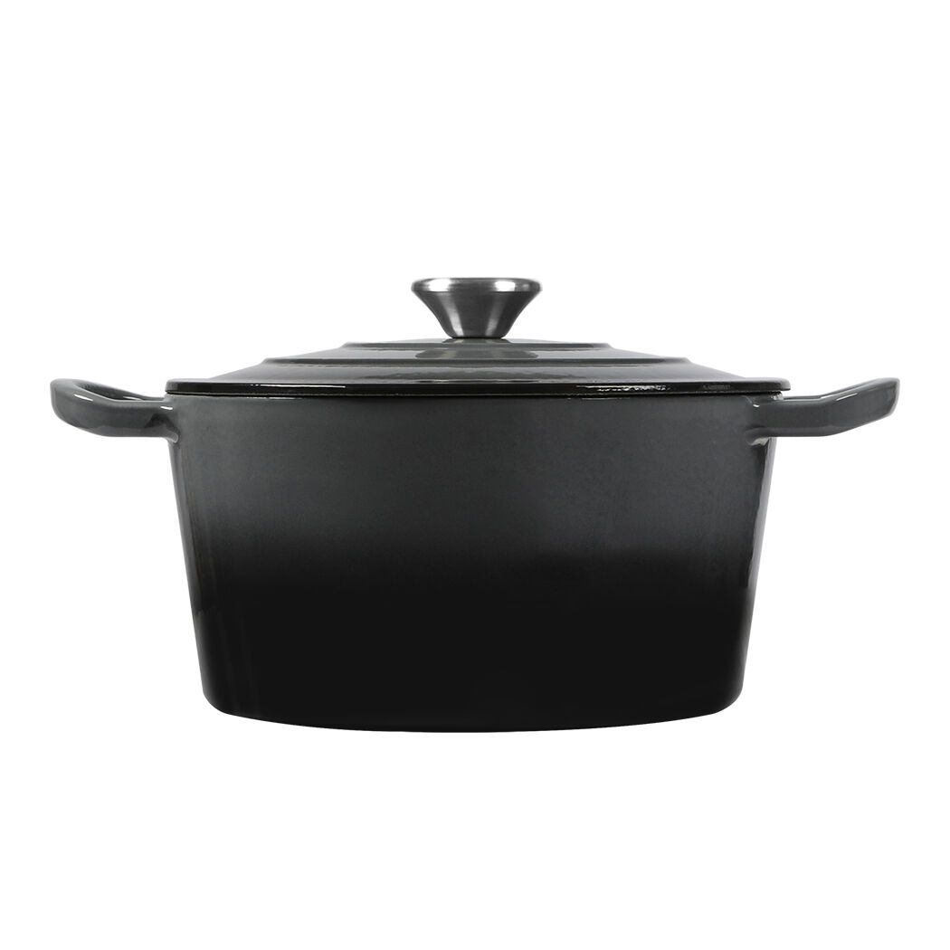 4L Enamel Dutch Oven Pot in Black Colour Price