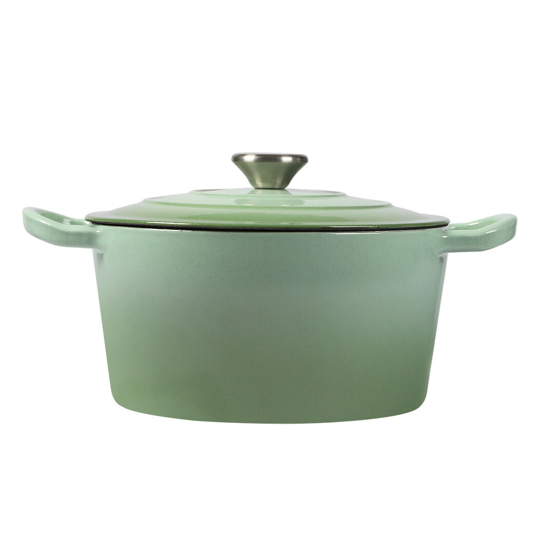 4L Enamel Dutch Oven Pot in Green Colour Price