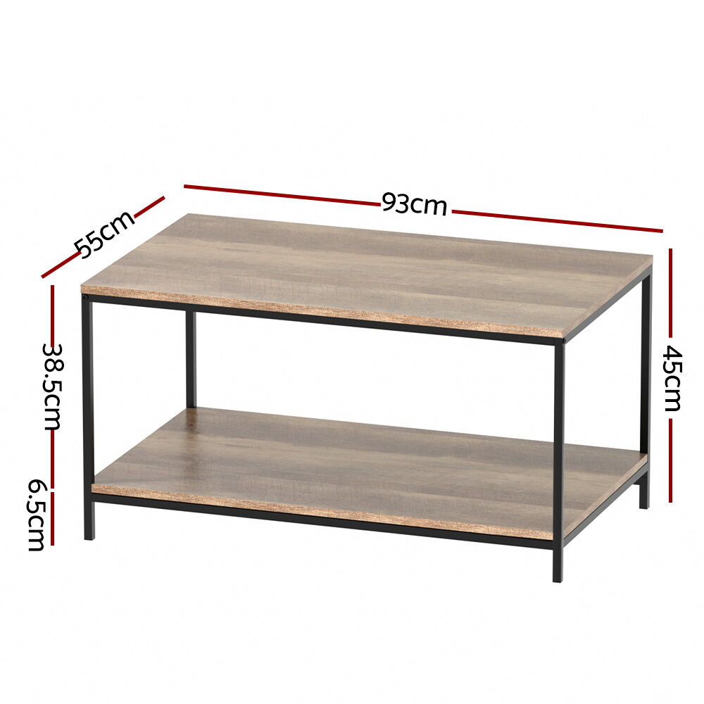 Coffee Table Rectangular 93CM Walnut Olin Price