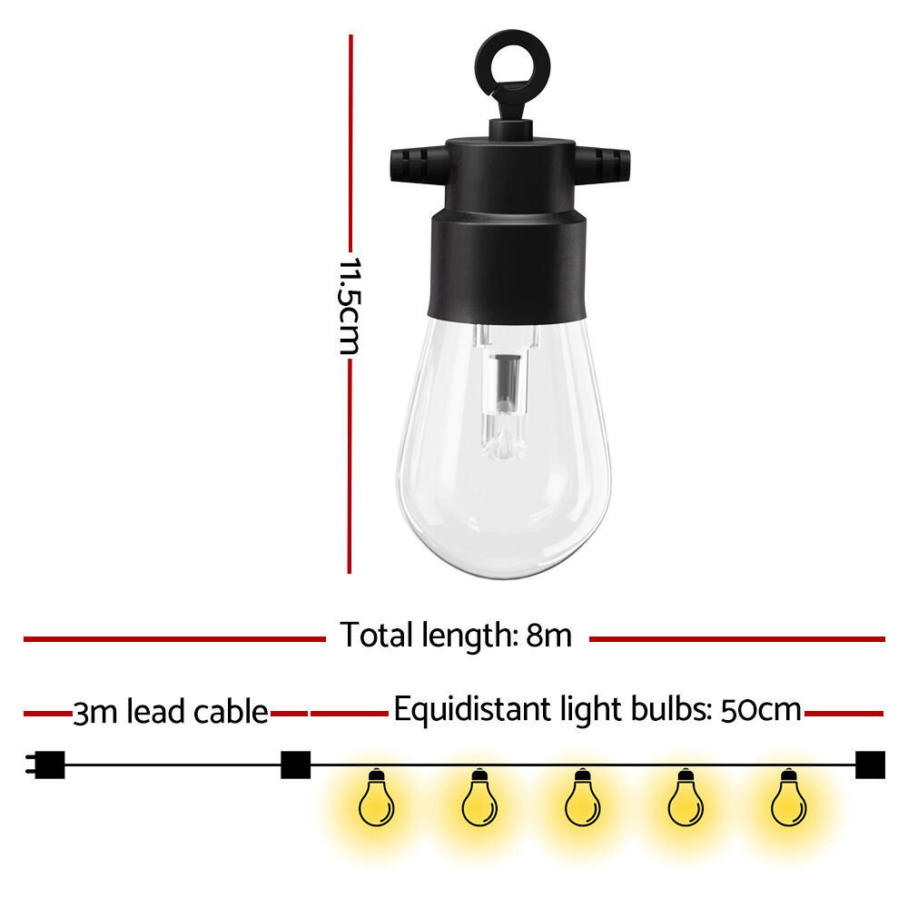 Gardeon RGB Smart Festoon Lights Outdoor LED String Lights Waterproof WiFi APP Price