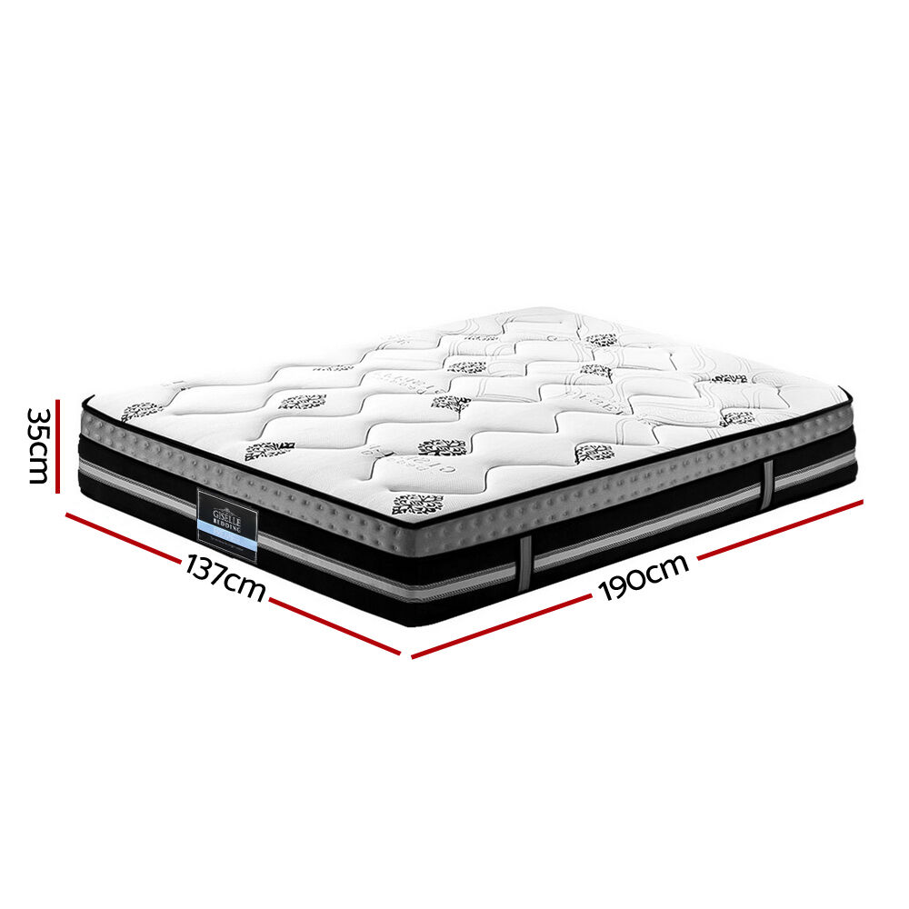 Giselle Bedding Galaxy Euro Top Cool Gel Pocket Spring Mattress 35cm Thick Double Price