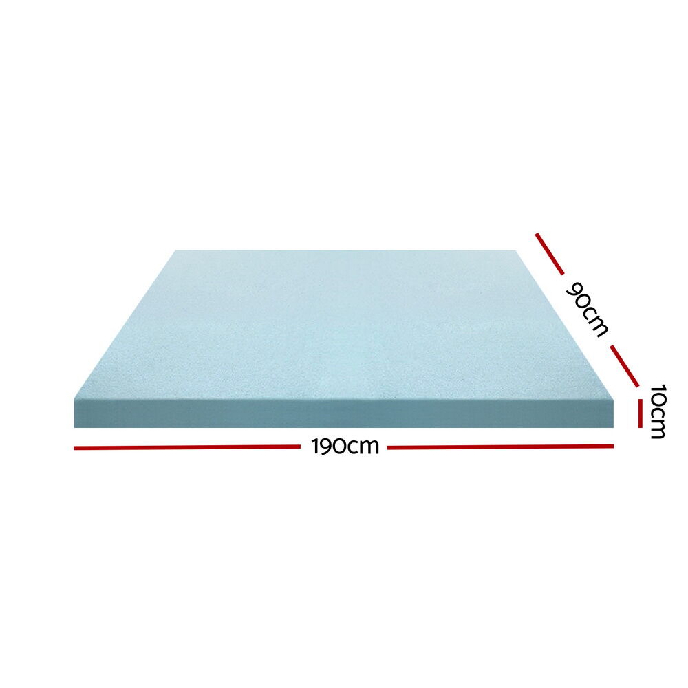 Memory Foam Mattress Topper Cool Gel Bed Mat Bamboo 10cm Single Price