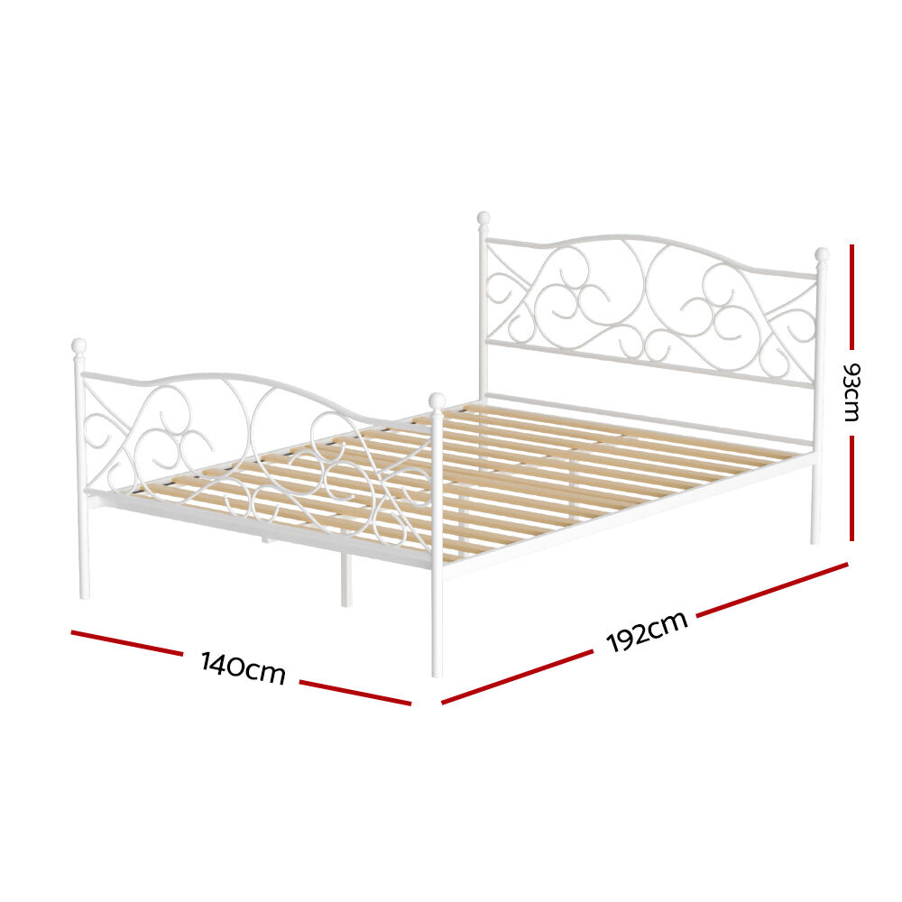 Bed Frame Double Size Metal Frame GROA Price