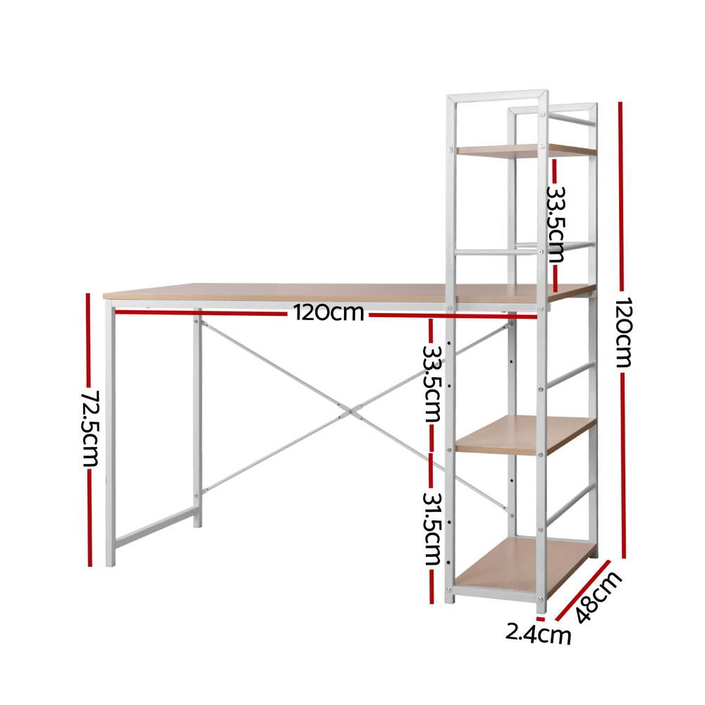 Computer Desk Shelf Oak 120CM Price