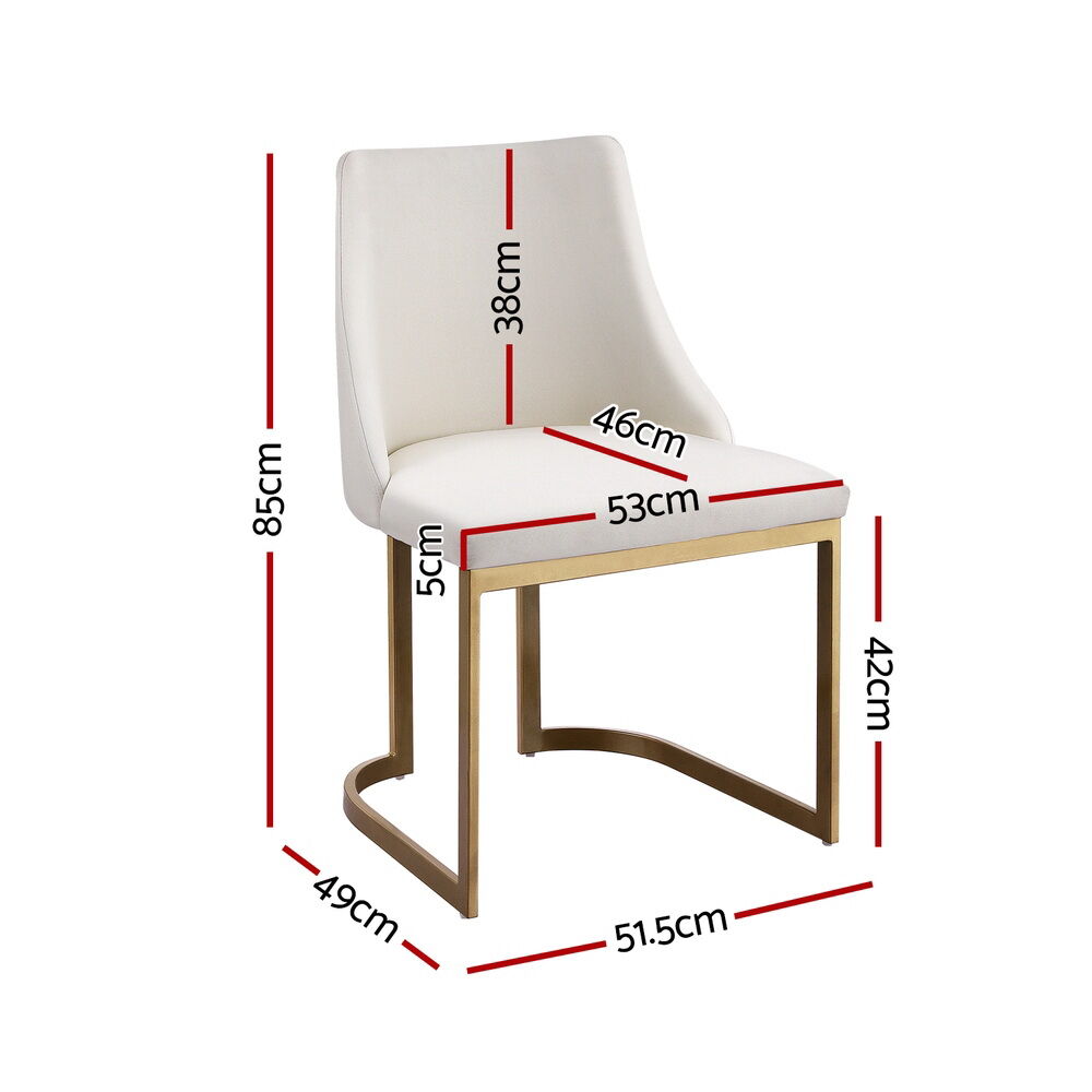 Dining Chairs Set of 2 Linen Fabric Frame Beige Price