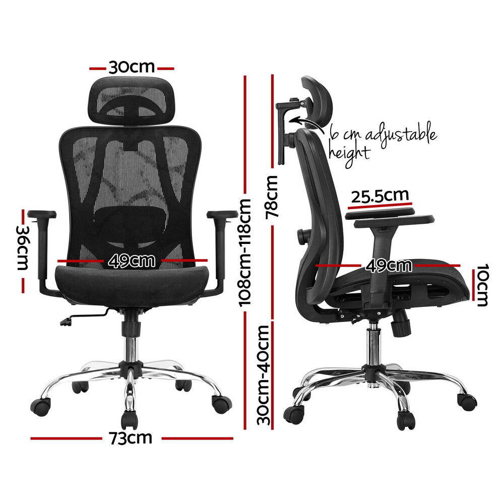 Ergonomic Office Chair Recline Black Price