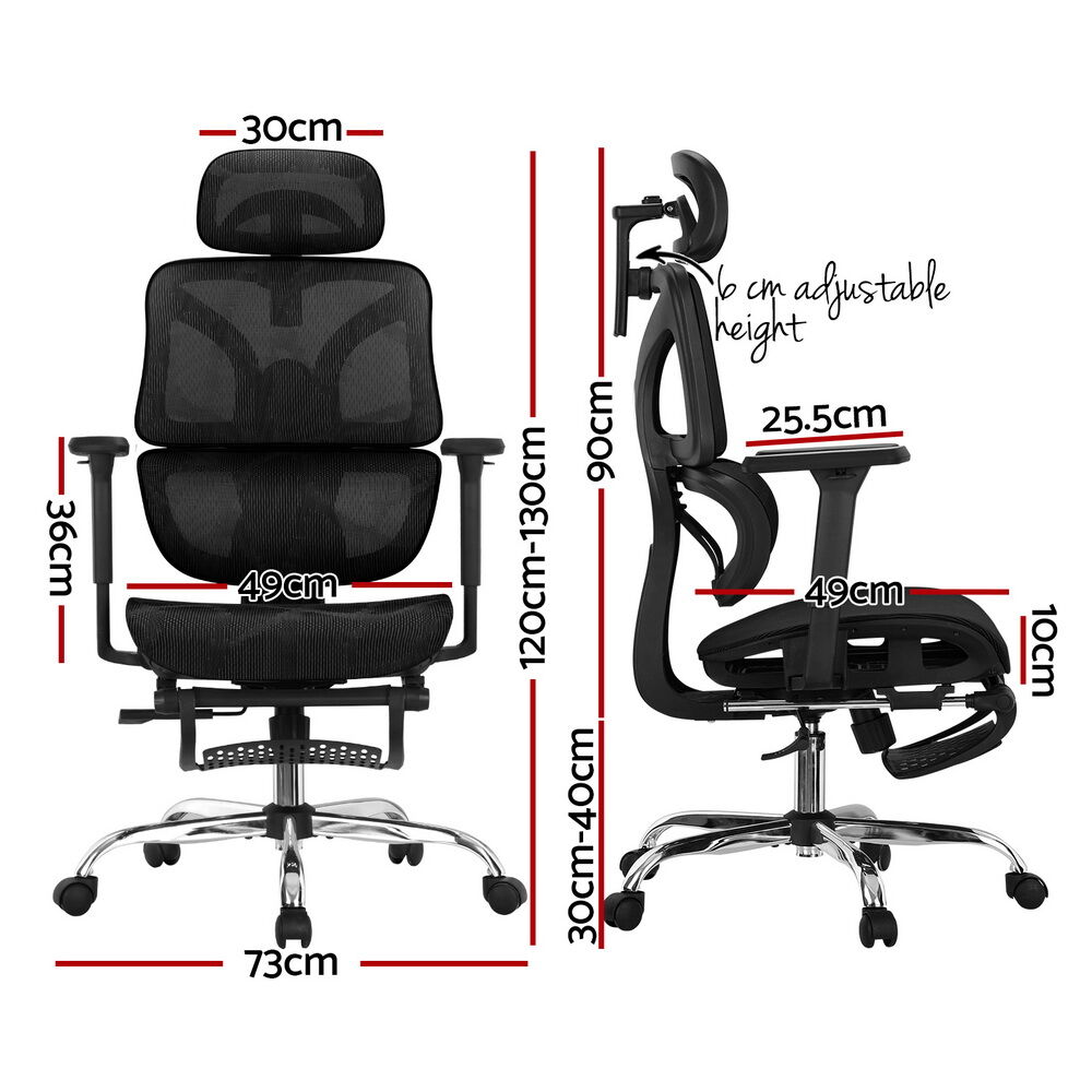 Ergonomic Office Chair Footrest Black Price