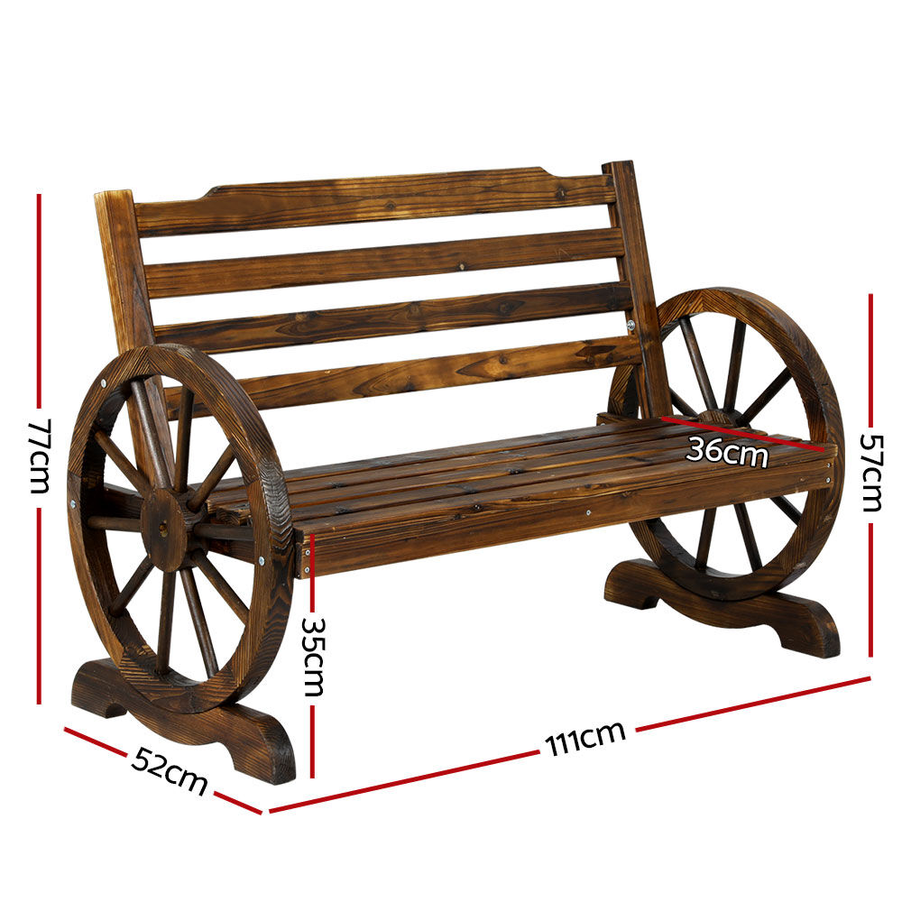 Wooden Garden Bench Seat Outdoor Furniture Wagon Chair Patio Lounge Price