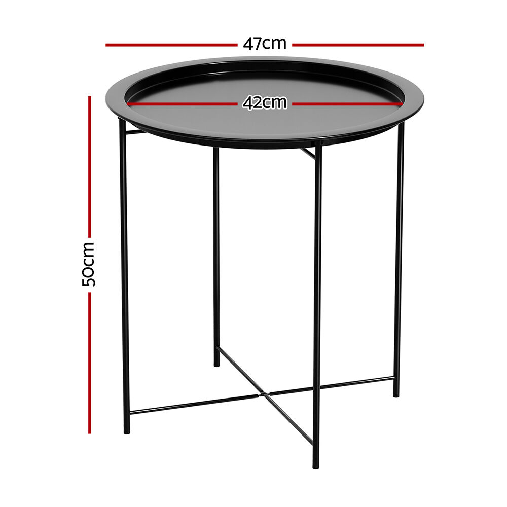 Coffee Side Table Steel Outdoor Furniture Indoor Desk Patio Garden Price